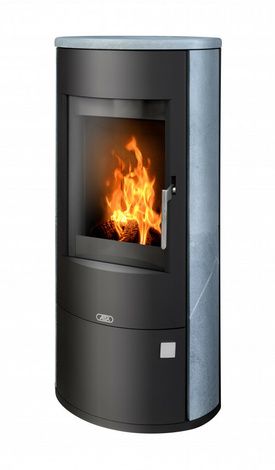 Печь-камин ABX Aspen 7, черная сталь, тальк с верхней плитой в Краснодаре